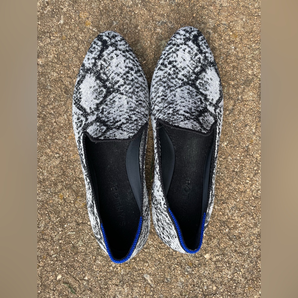 Rothy’s The Almond Loafer Python Flats - image 3